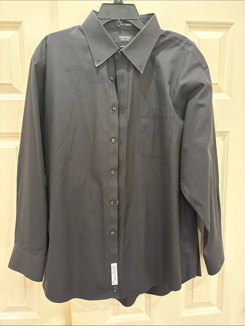 Nordstrom Black Long-Sleeve Dress Shirt